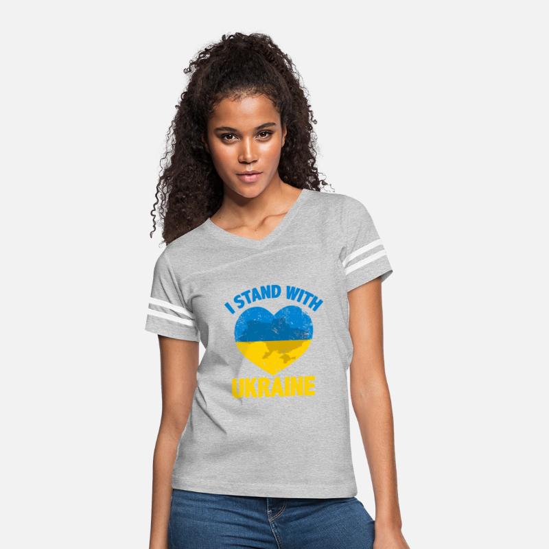 Support Ukrainian Flag I Stand With Ukraine Map