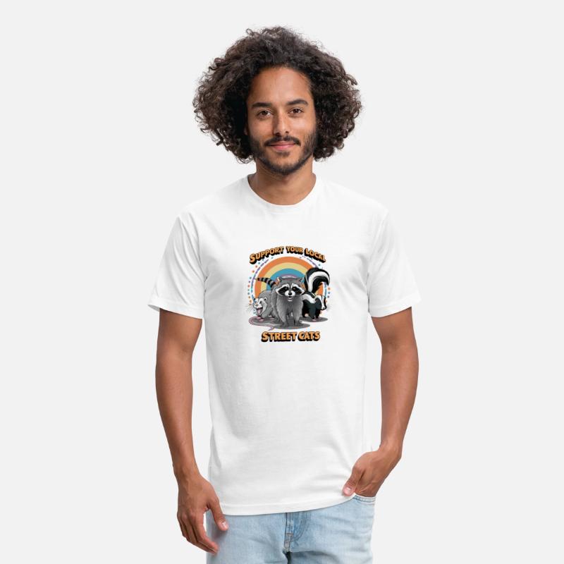 Support Your Local Street Cats Raccoon T-Shirt