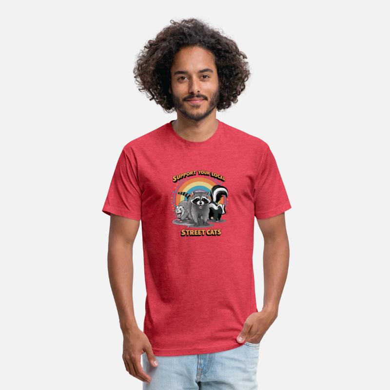 Support Your Local Street Cats Raccoon T-Shirt