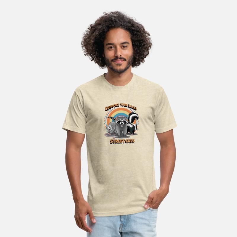 Support Your Local Street Cats Raccoon T-Shirt