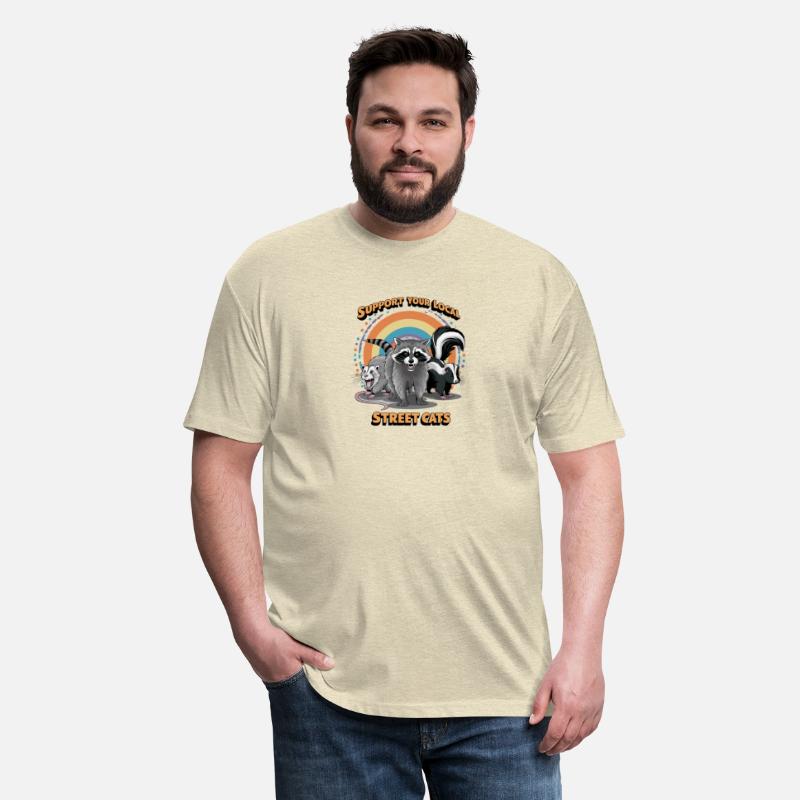 Support Your Local Street Cats Raccoon T-Shirt