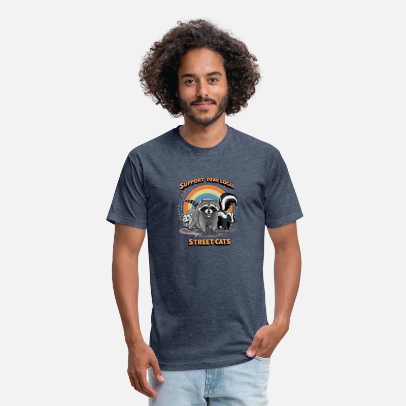 Support Your Local Street Cats Raccoon T-Shirt