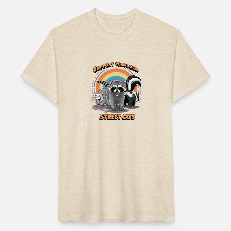 Support Your Local Street Cats Raccoon T-Shirt