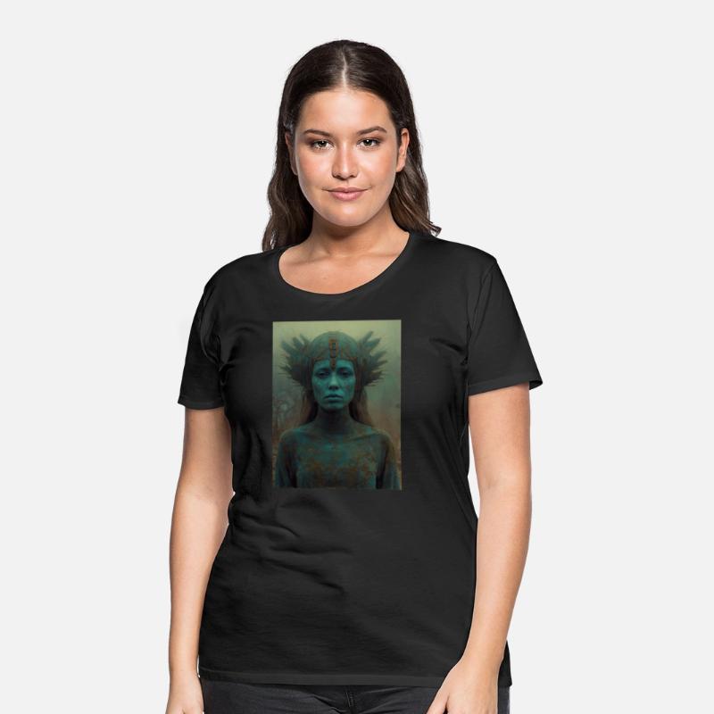Surreal enigmatic woman