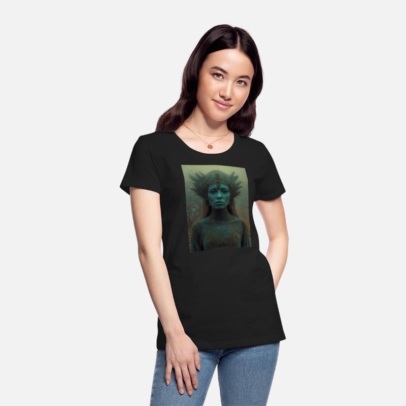 Surreal enigmatic woman