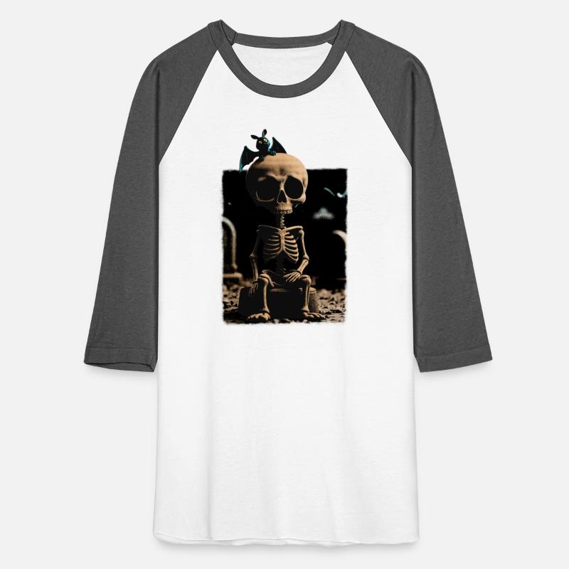 Surreal Gothic Skeleton with Bat