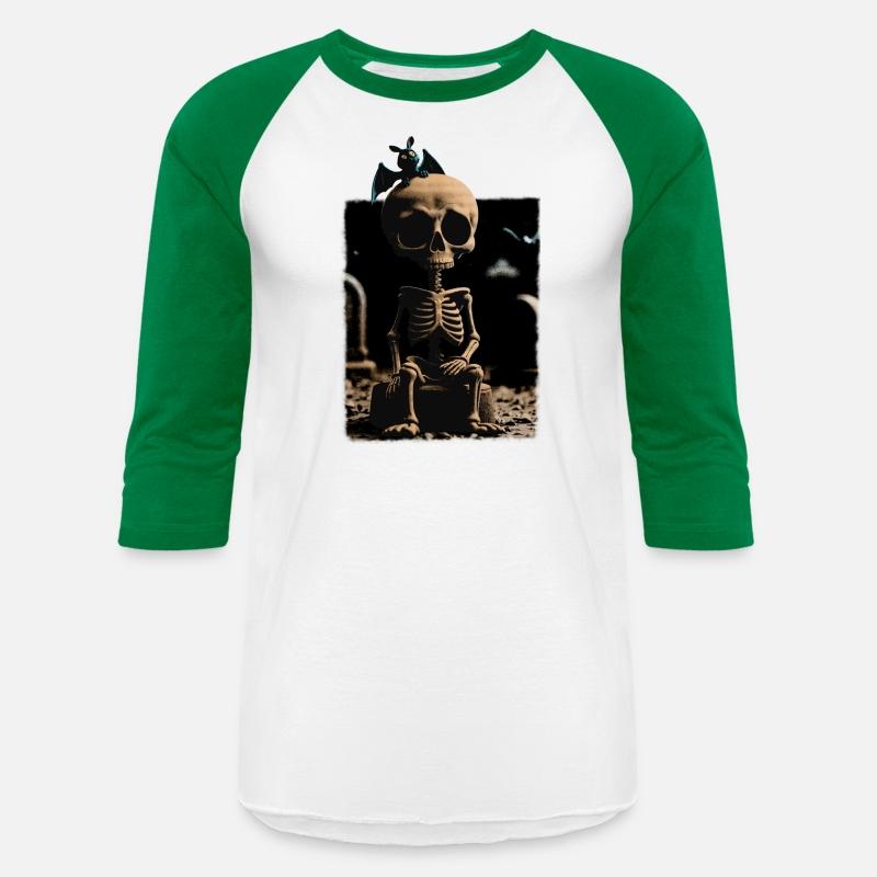 Surreal Gothic Skeleton with Bat