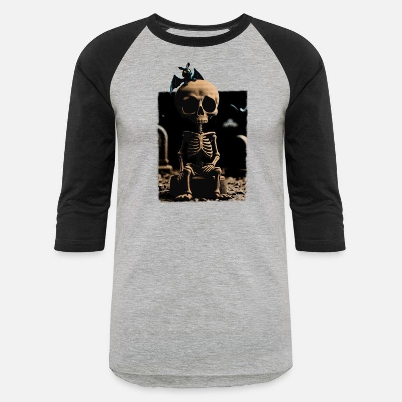 Surreal Gothic Skeleton with Bat