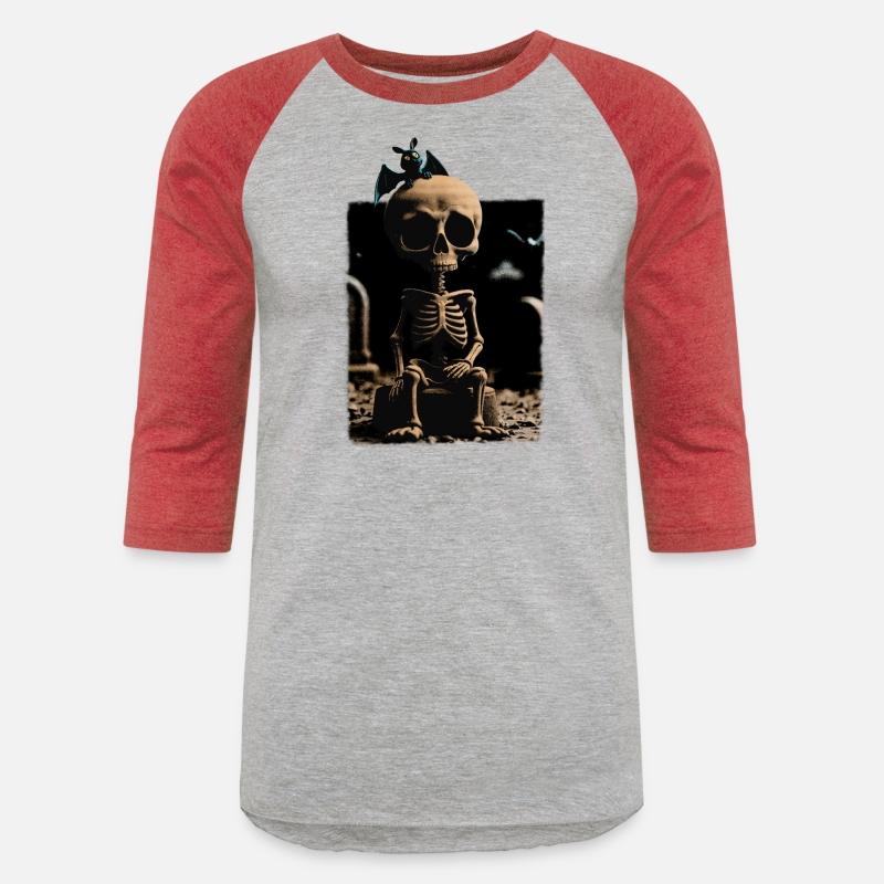 Surreal Gothic Skeleton with Bat