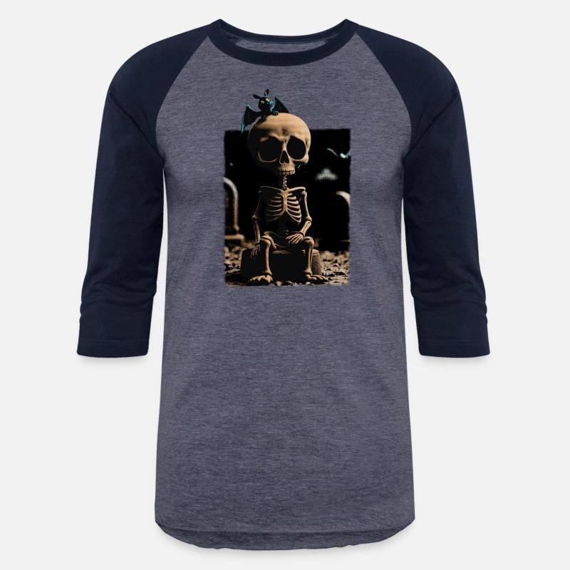 Surreal Gothic Skeleton with Bat