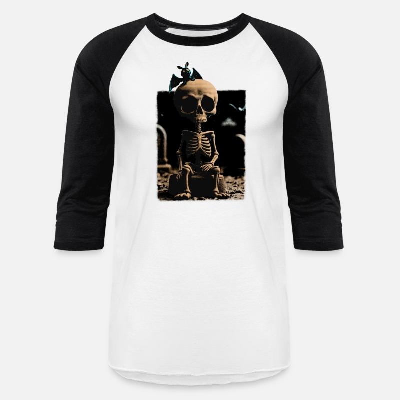 Surreal Gothic Skeleton with Bat