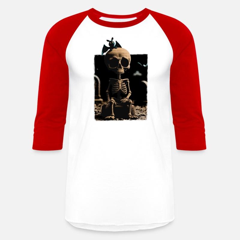 Surreal Gothic Skeleton with Bat