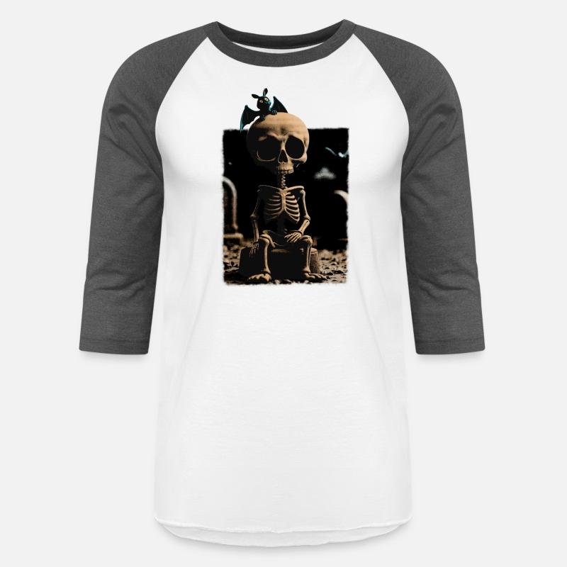 Surreal Gothic Skeleton with Bat