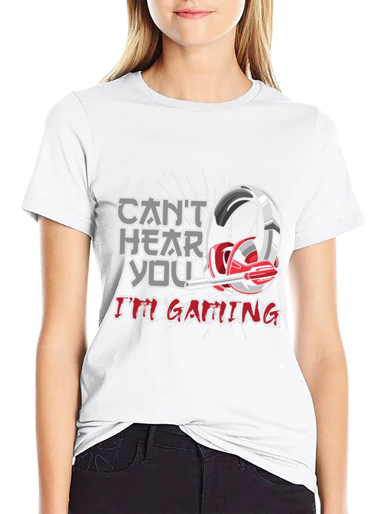 Gamer T-Shirt - Cant Hear You Im Gaming