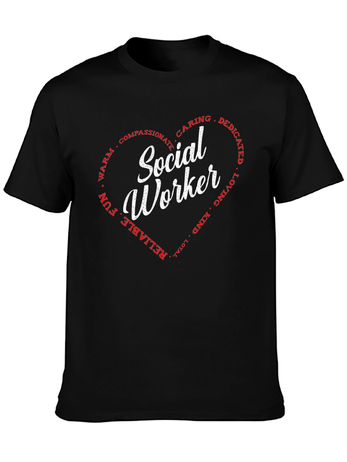 Social Worker Heart Graphic Tee
