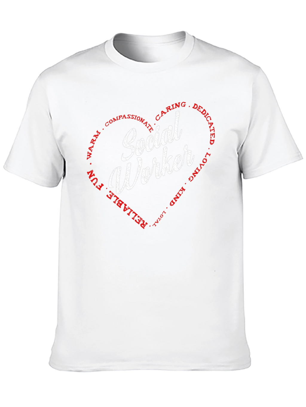 Social Worker Heart Graphic Tee