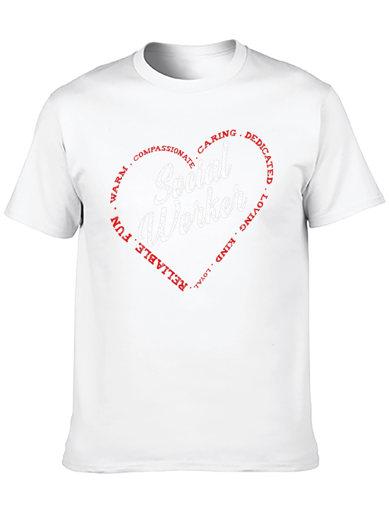 Social Worker Heart Graphic Tee