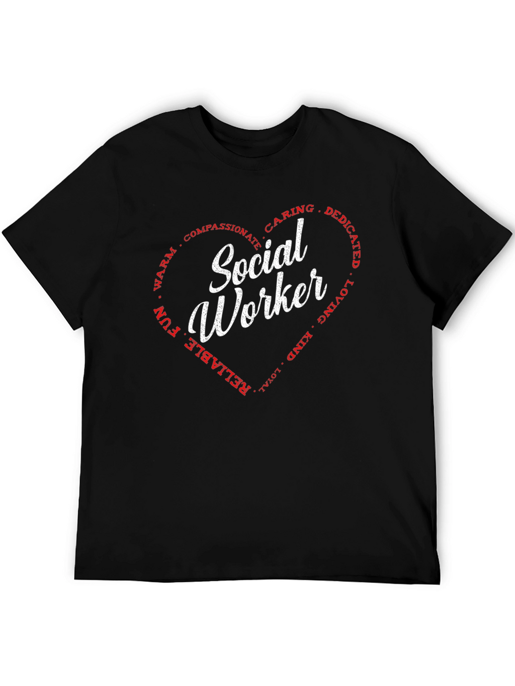 Social Worker Heart Graphic Tee