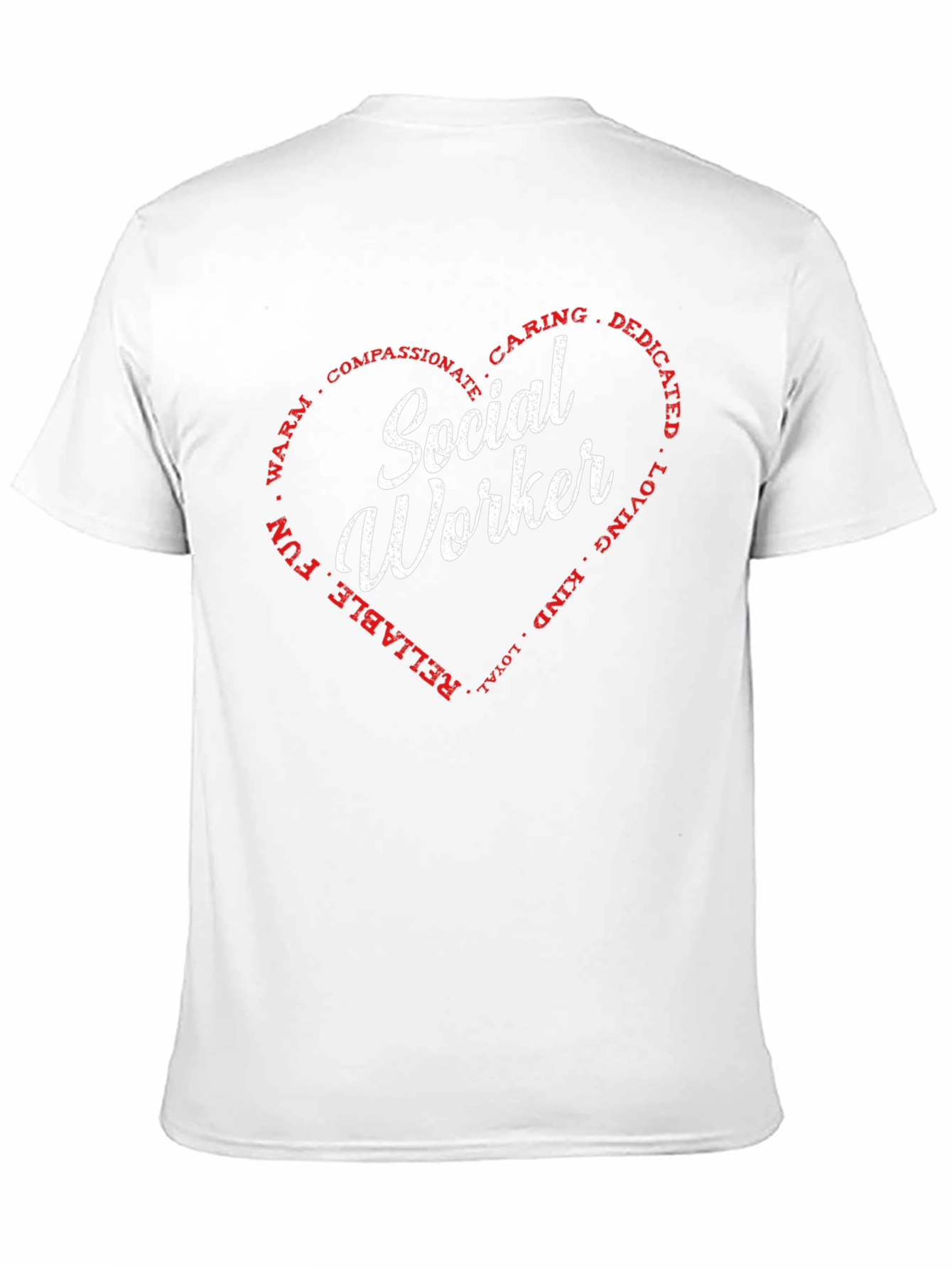 Social Worker Heart Graphic Tee