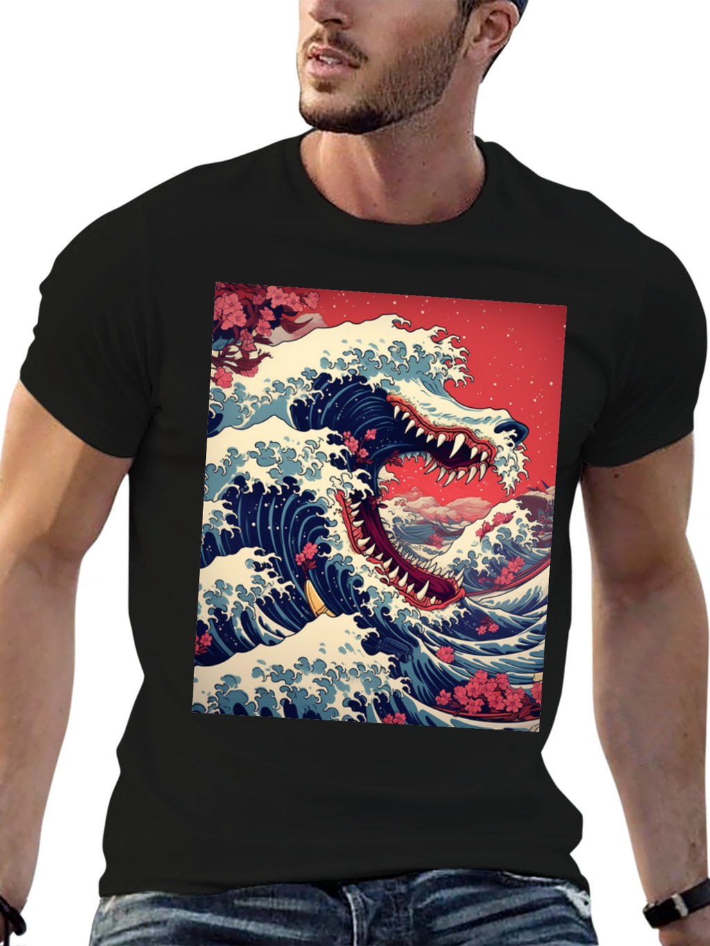 Great Wave Dragon Tee
