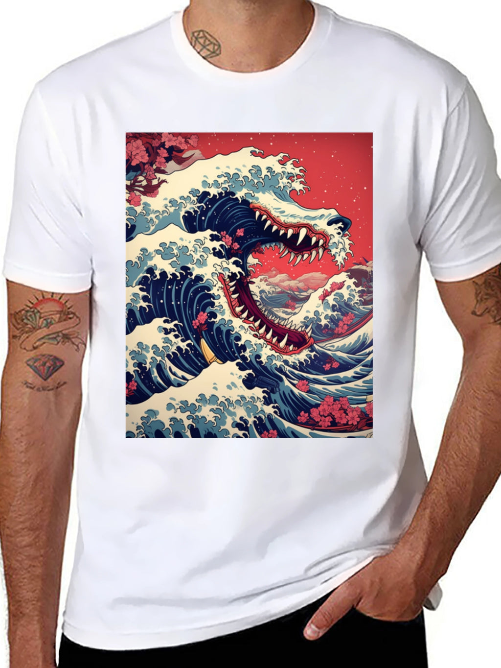 Great Wave Dragon Tee