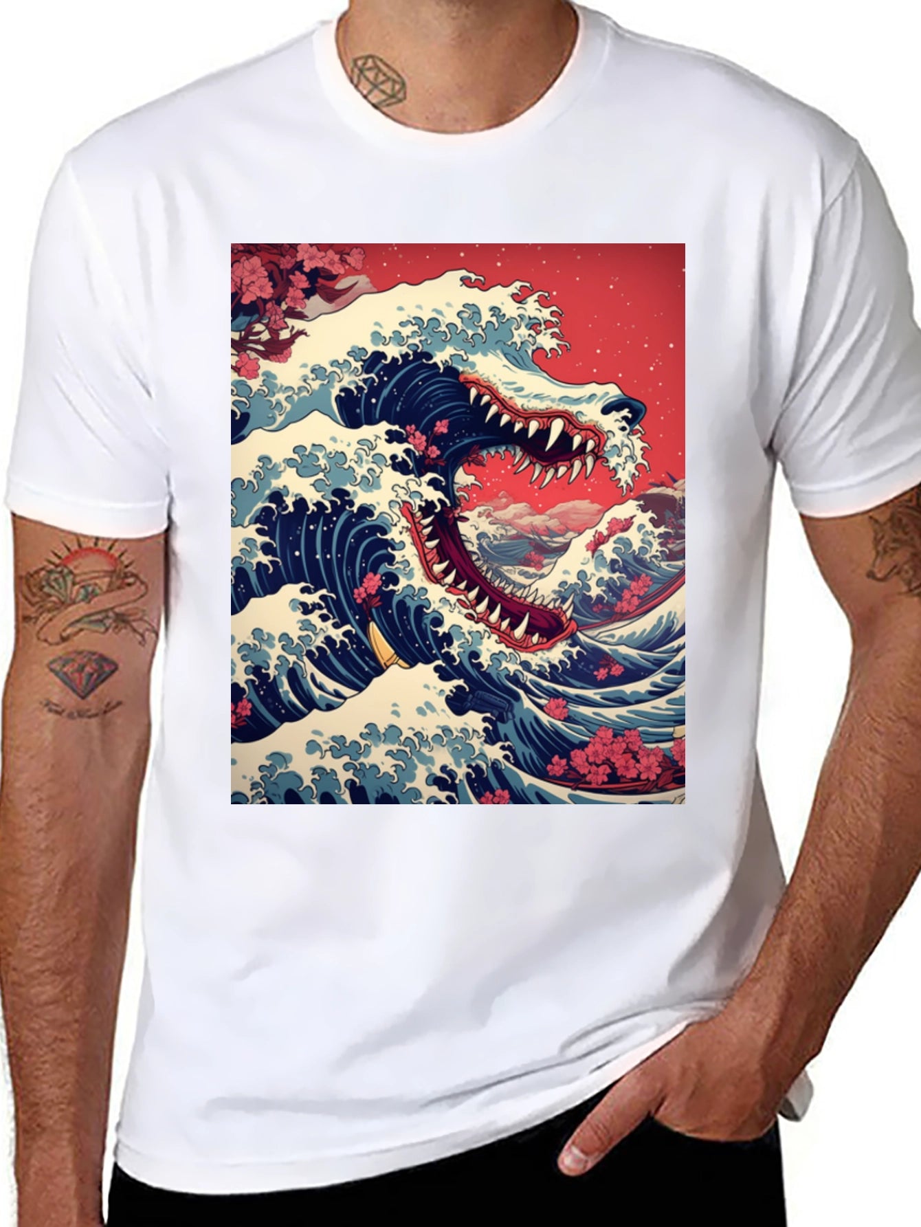 Great Wave Dragon Tee