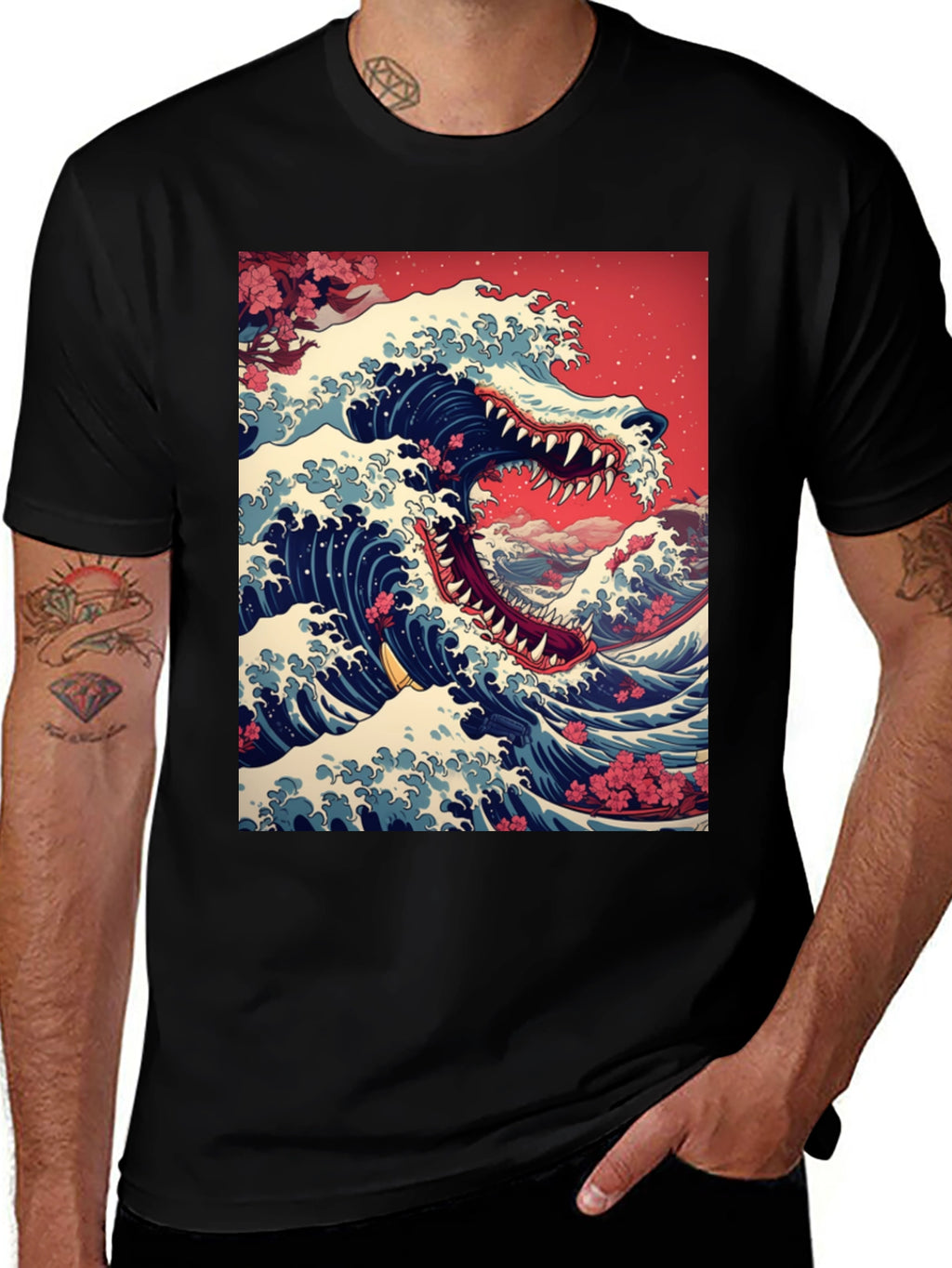 Great Wave Dragon Tee