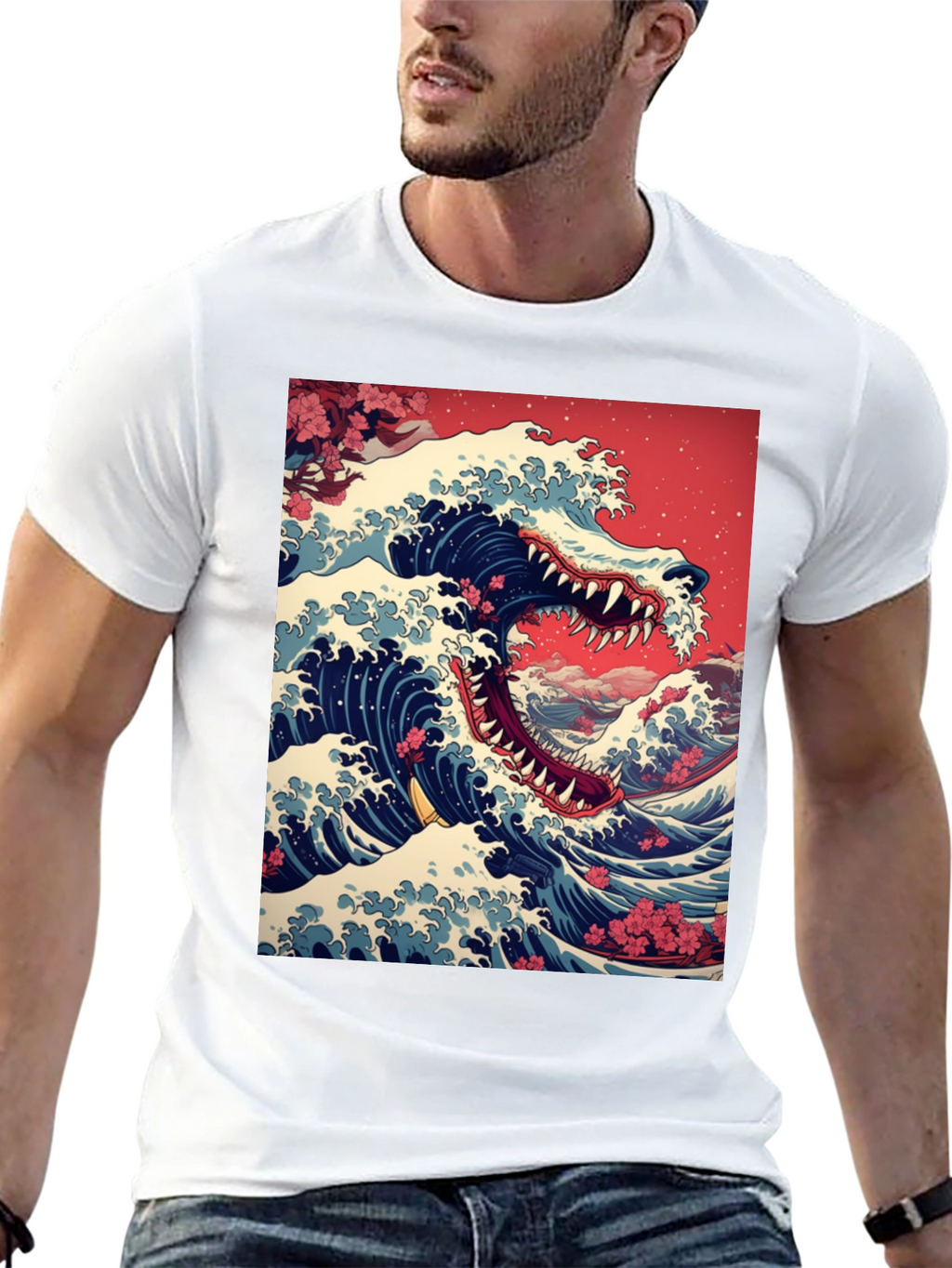 Great Wave Dragon Tee