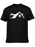 Modern Home Graphic Tee - Black