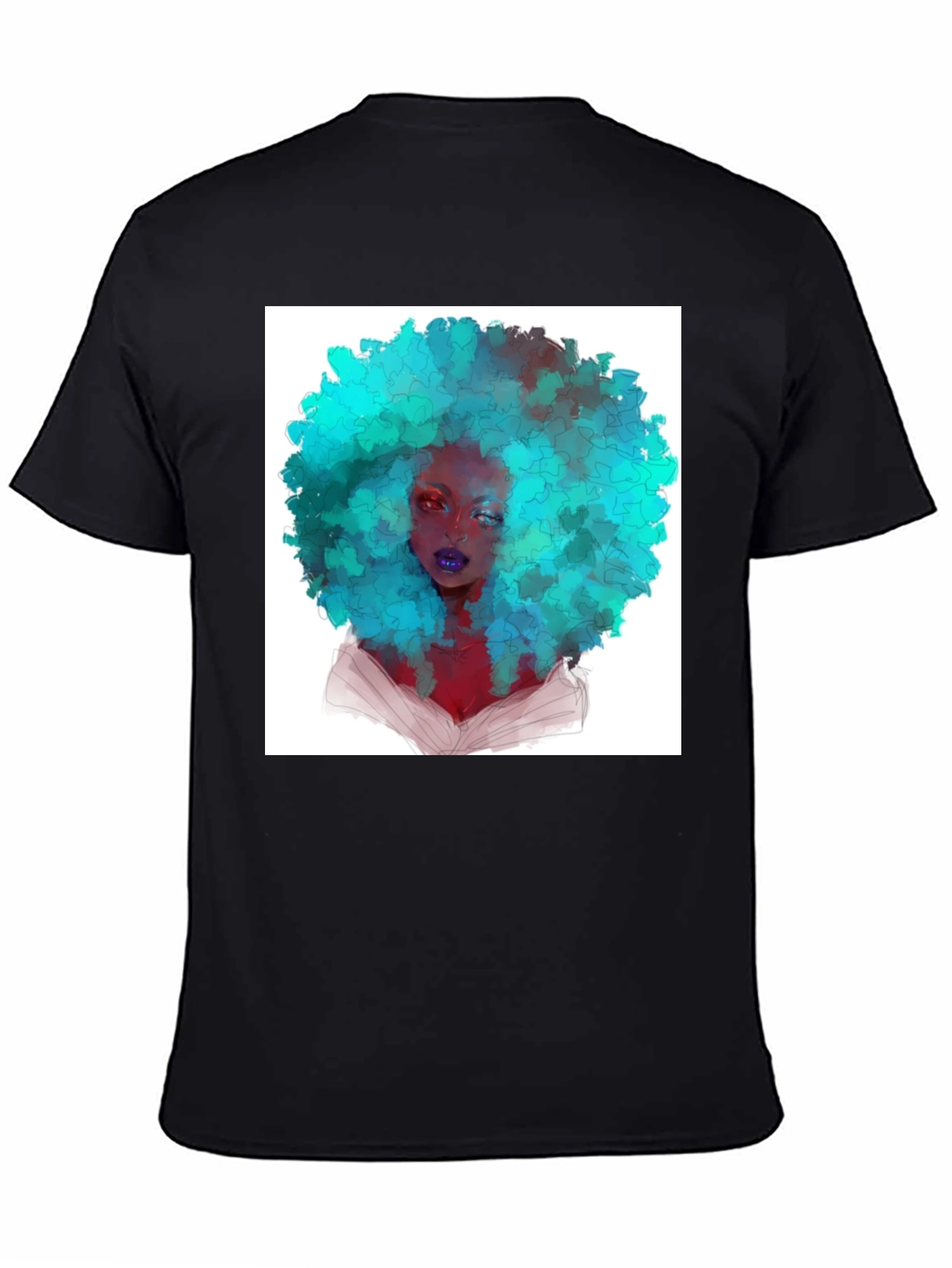 Afro Art Black T-Shirt