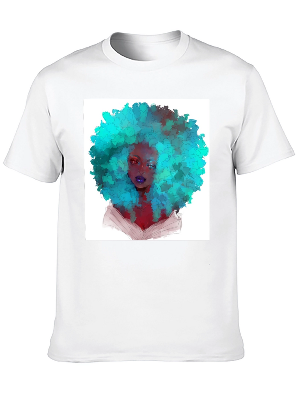 Afro Art Black T-Shirt