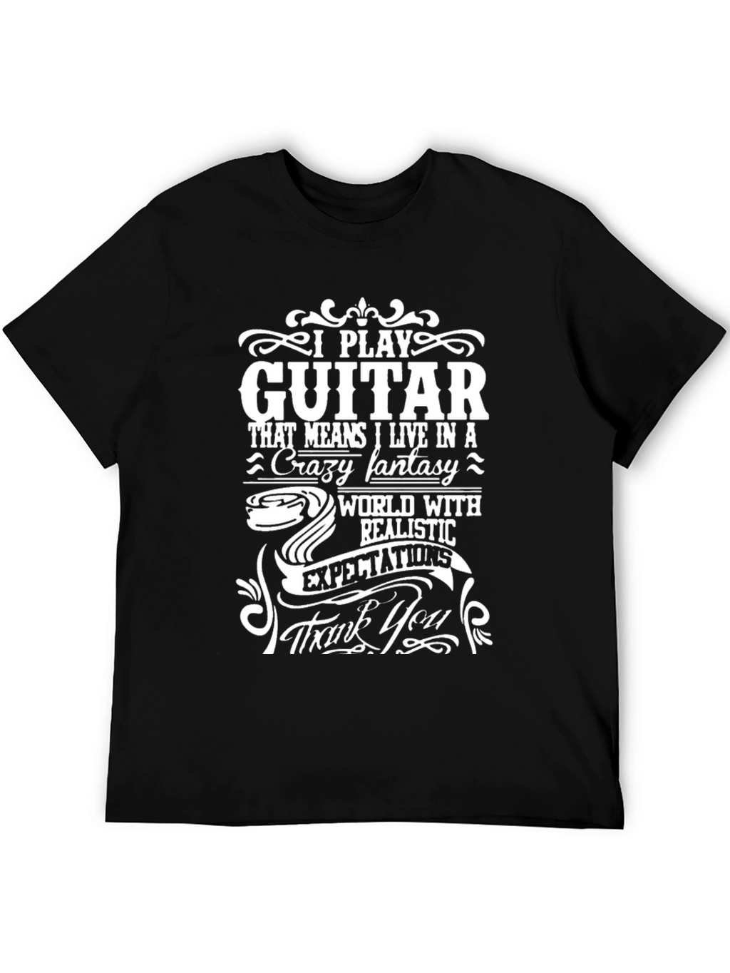 I Play Guitar Funny Graphic T-Shirt