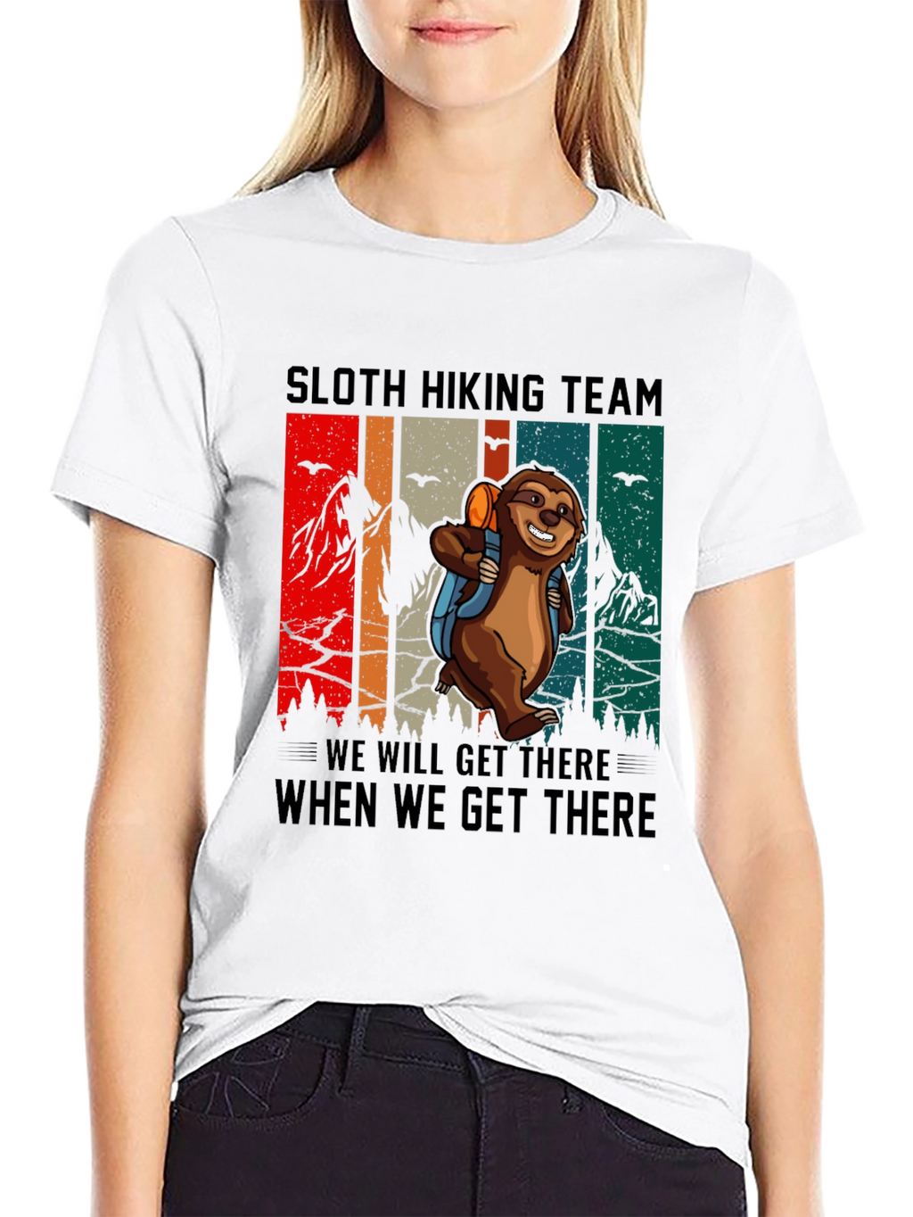Sloth Hiking Team Graphic Tee