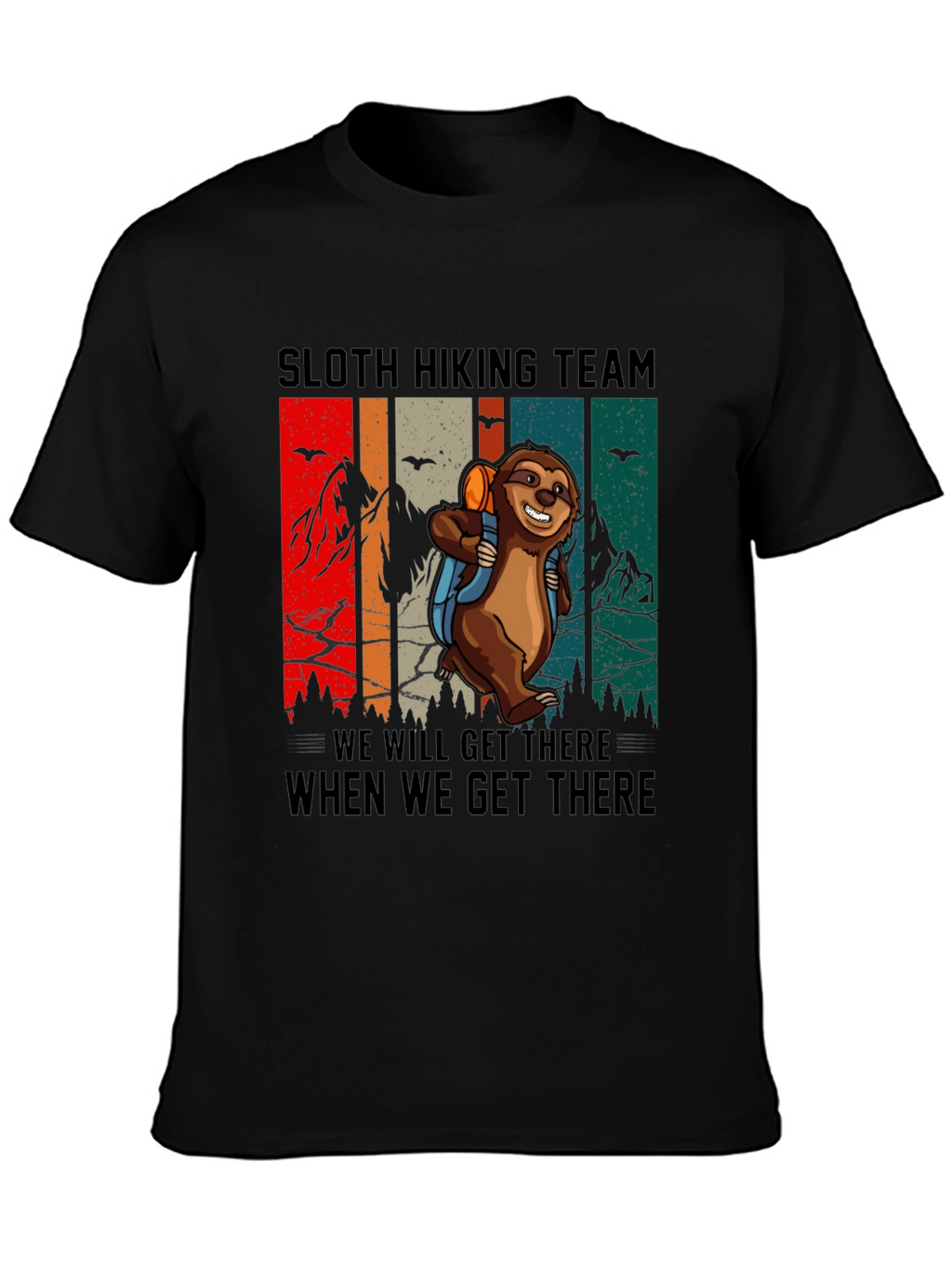 Sloth Hiking Team Graphic Tee