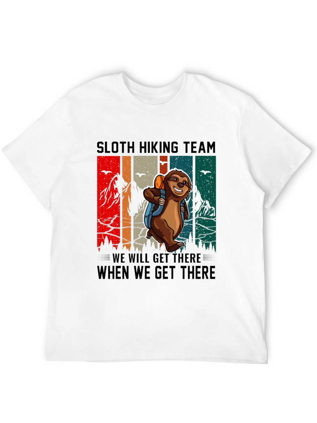 Sloth Hiking Team Graphic Tee
