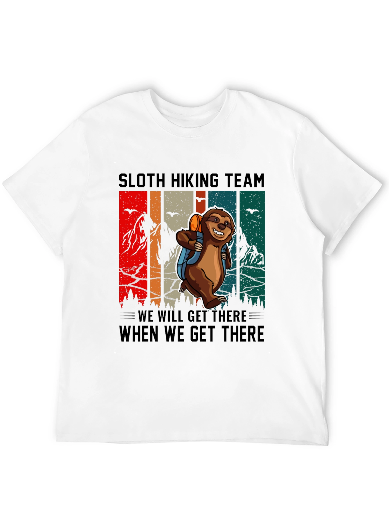 Sloth Hiking Team Graphic Tee