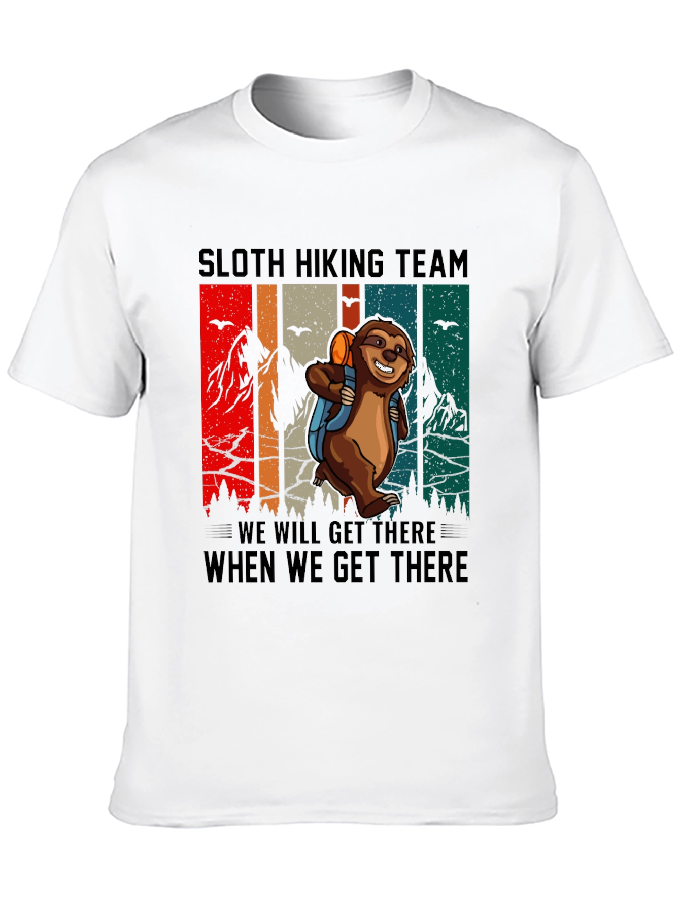 Sloth Hiking Team Graphic Tee