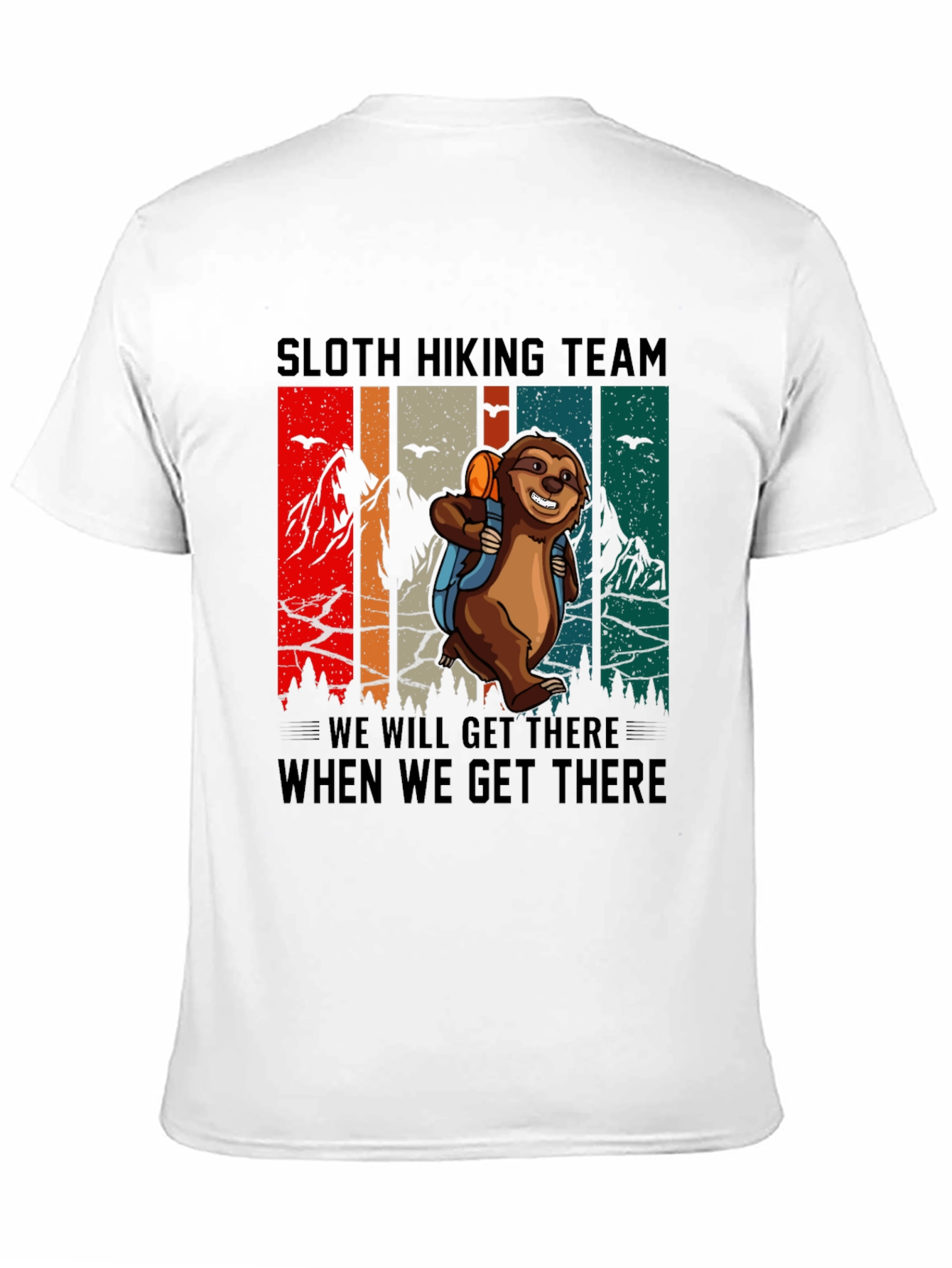 Sloth Hiking Team Graphic Tee
