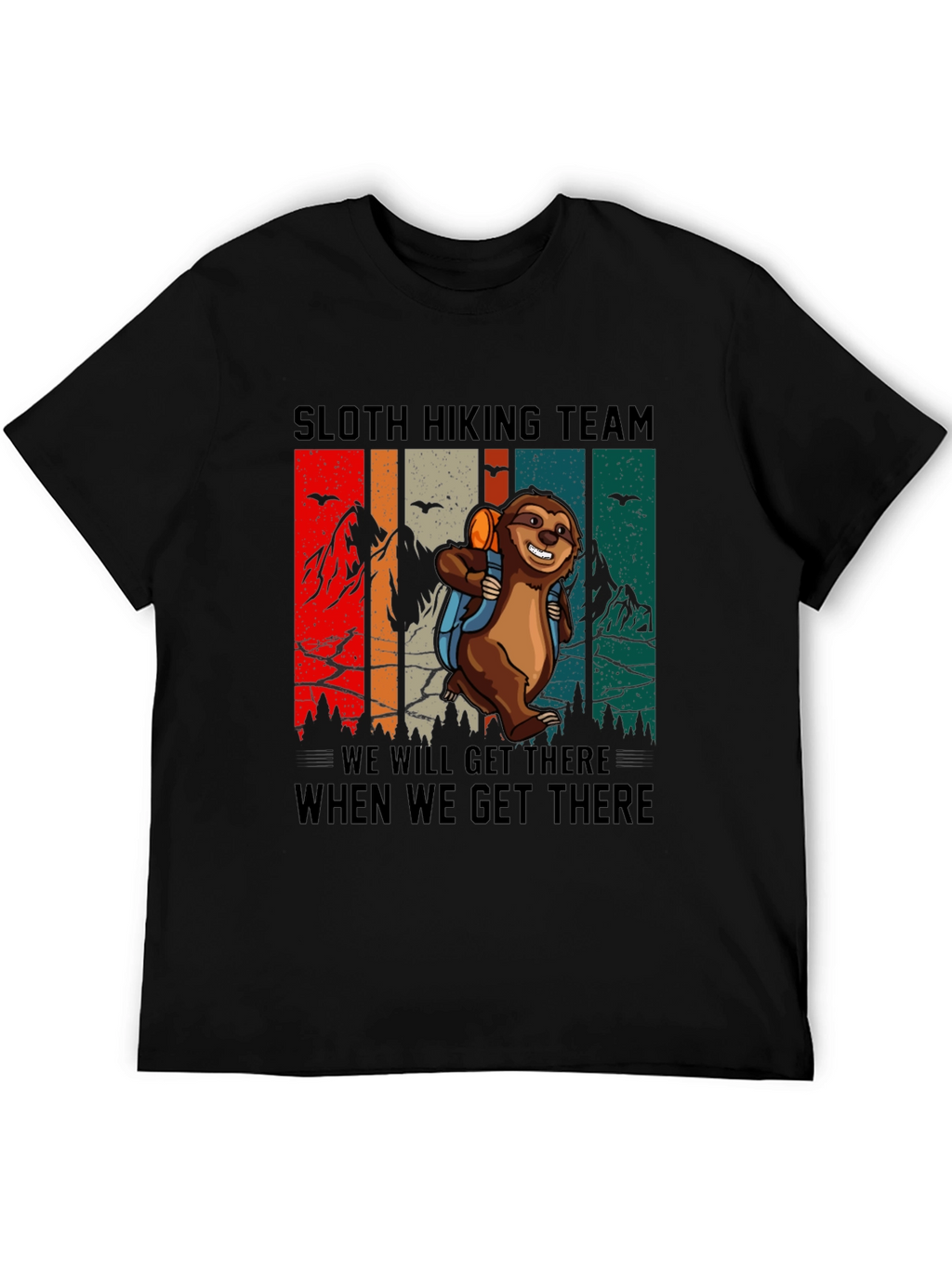 Sloth Hiking Team Graphic Tee