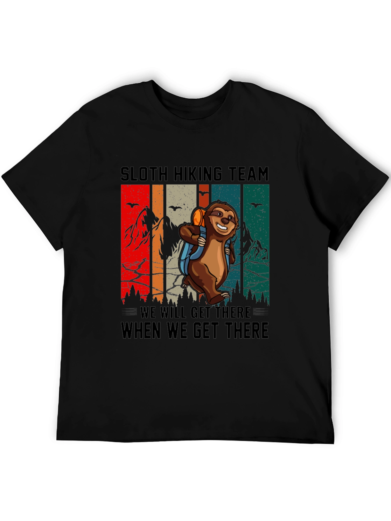 Sloth Hiking Team Graphic Tee