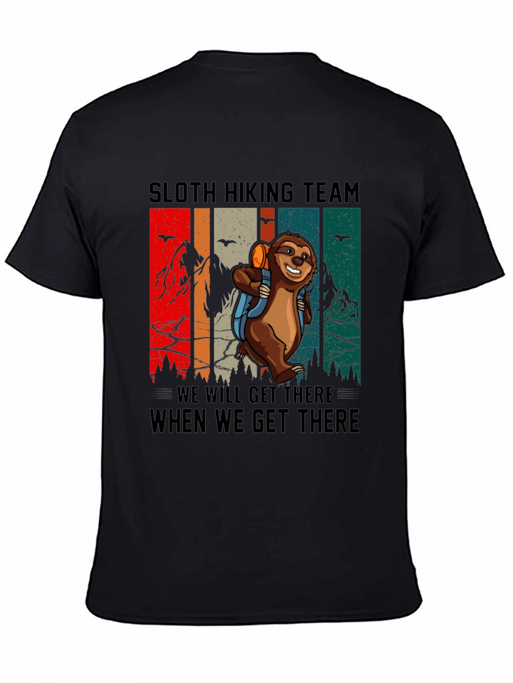 Sloth Hiking Team Graphic Tee