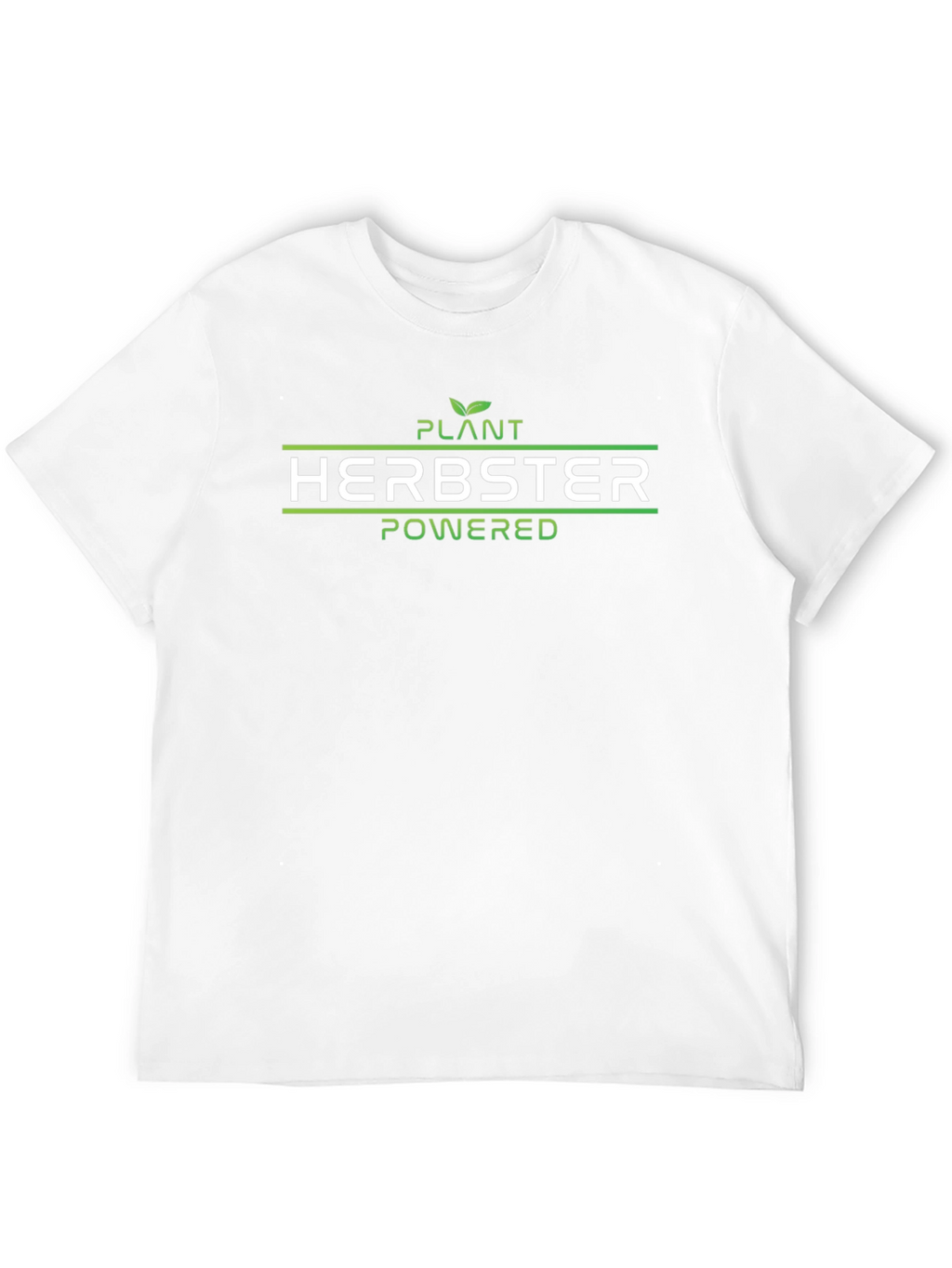 Plant Herbster Powered Black T-Shirt