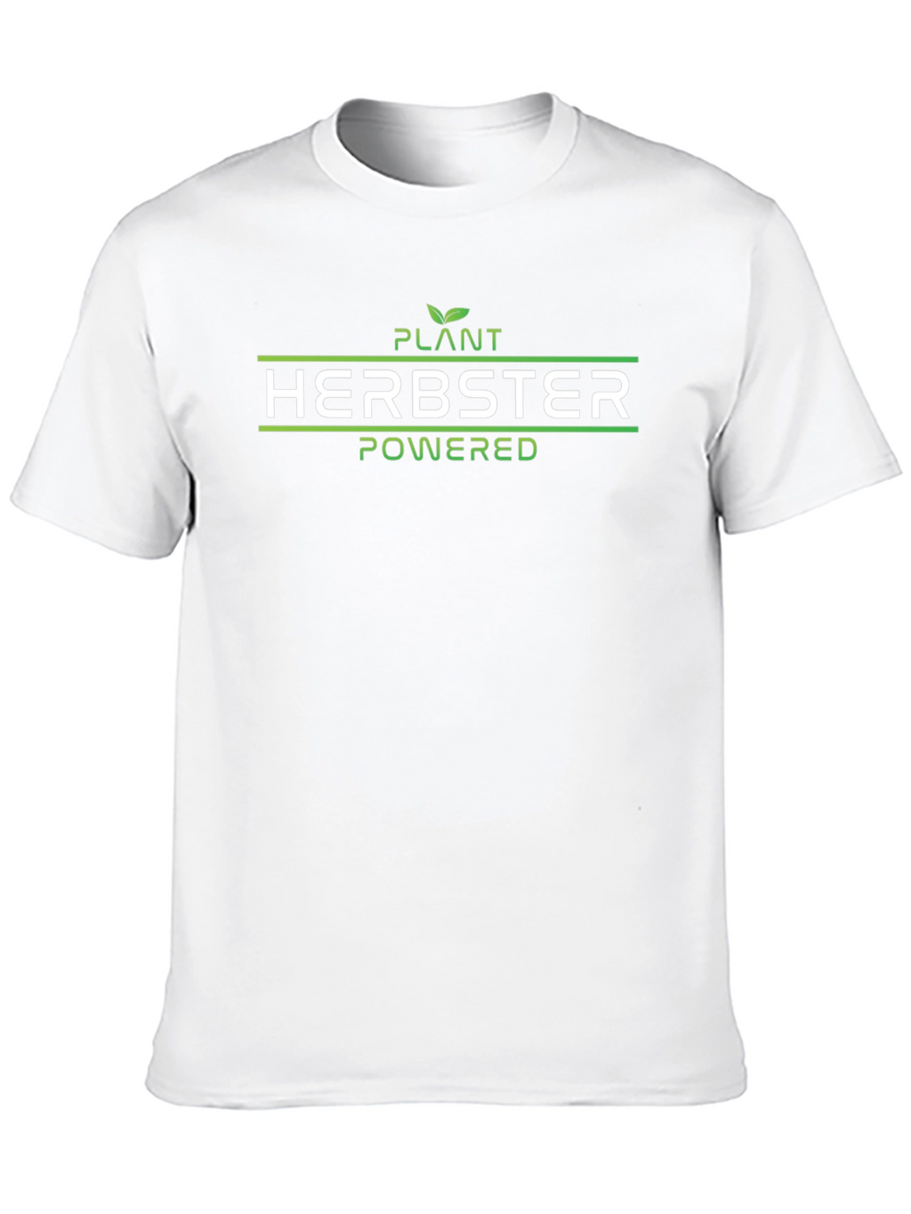 Plant Herbster Powered Black T-Shirt