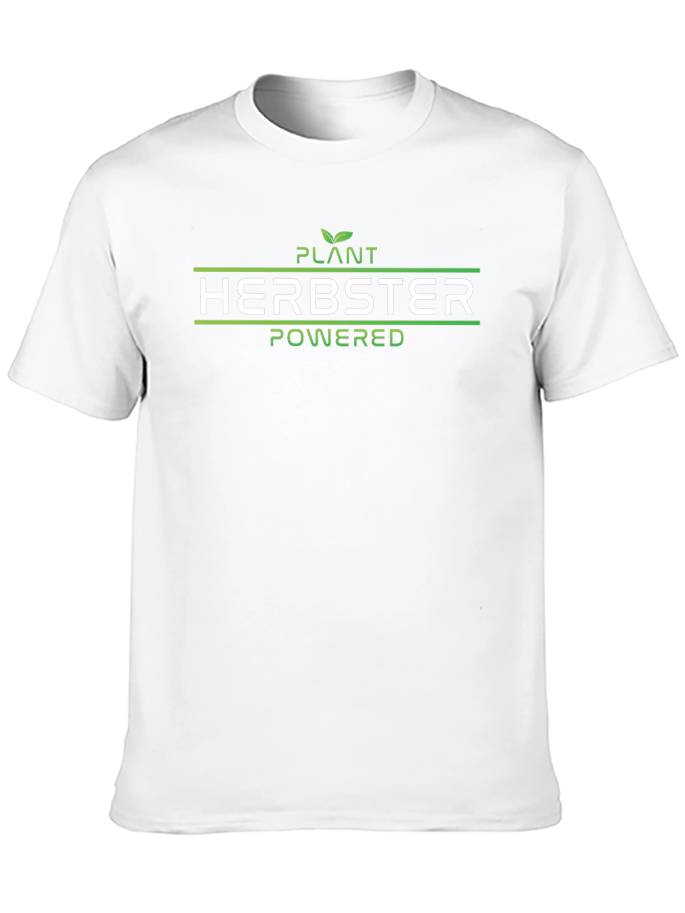 Plant Herbster Powered Black T-Shirt