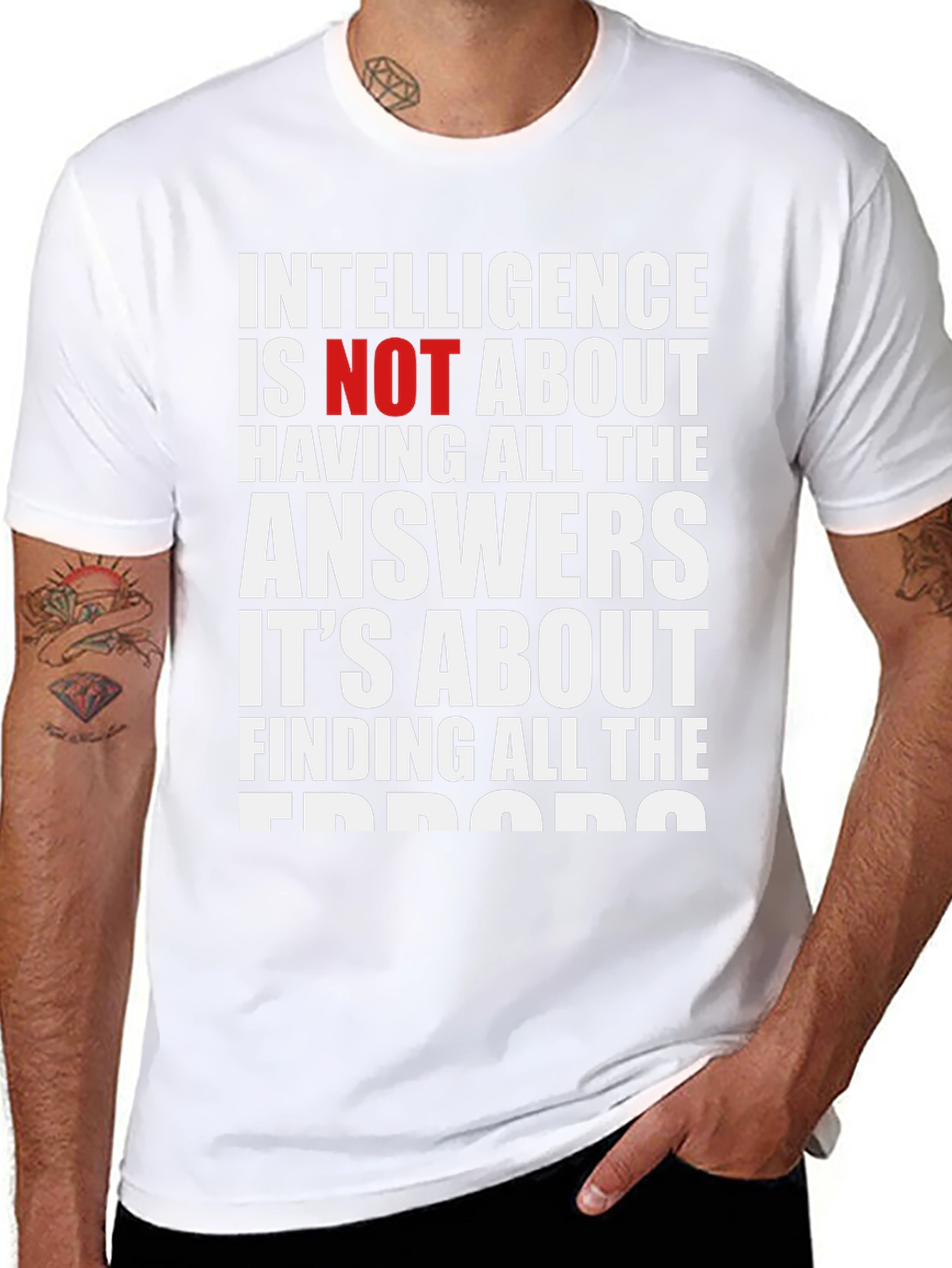 Intelligence About Finding Errors T-Shirt