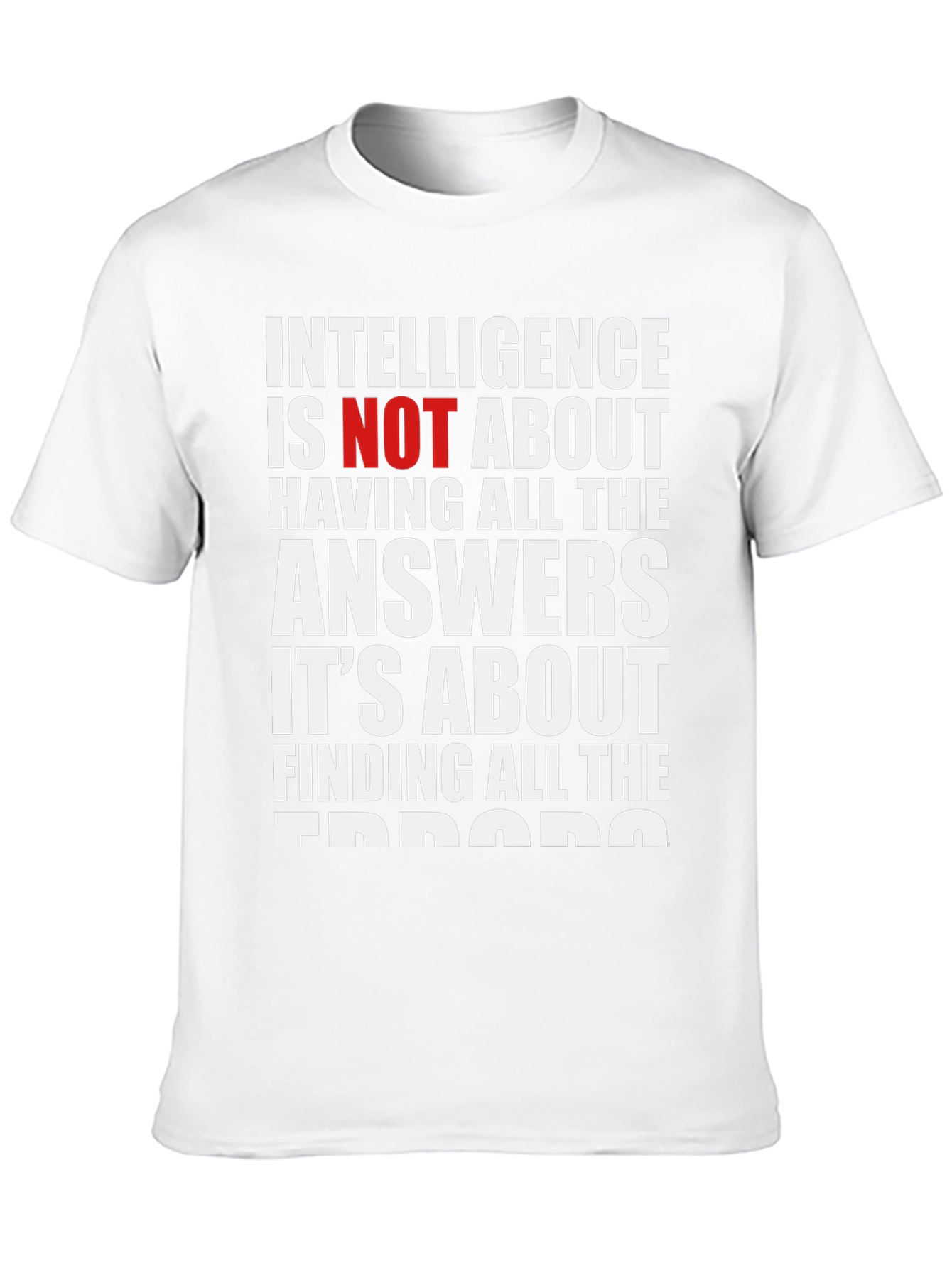Intelligence About Finding Errors T-Shirt