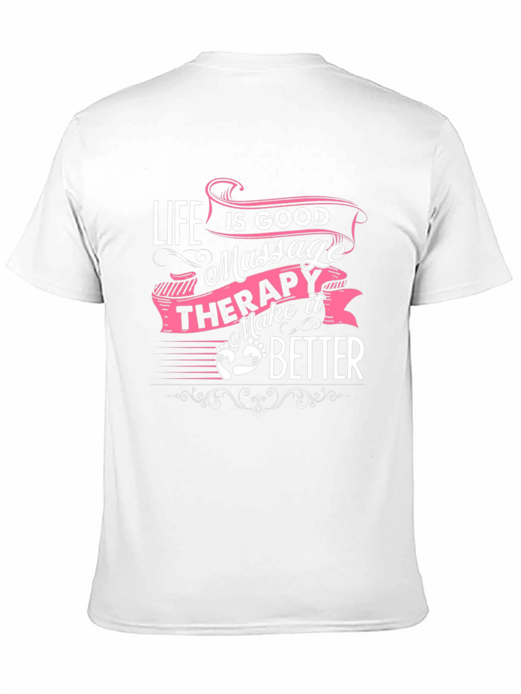 Life is Good Massage Therapy Black T-Shirt