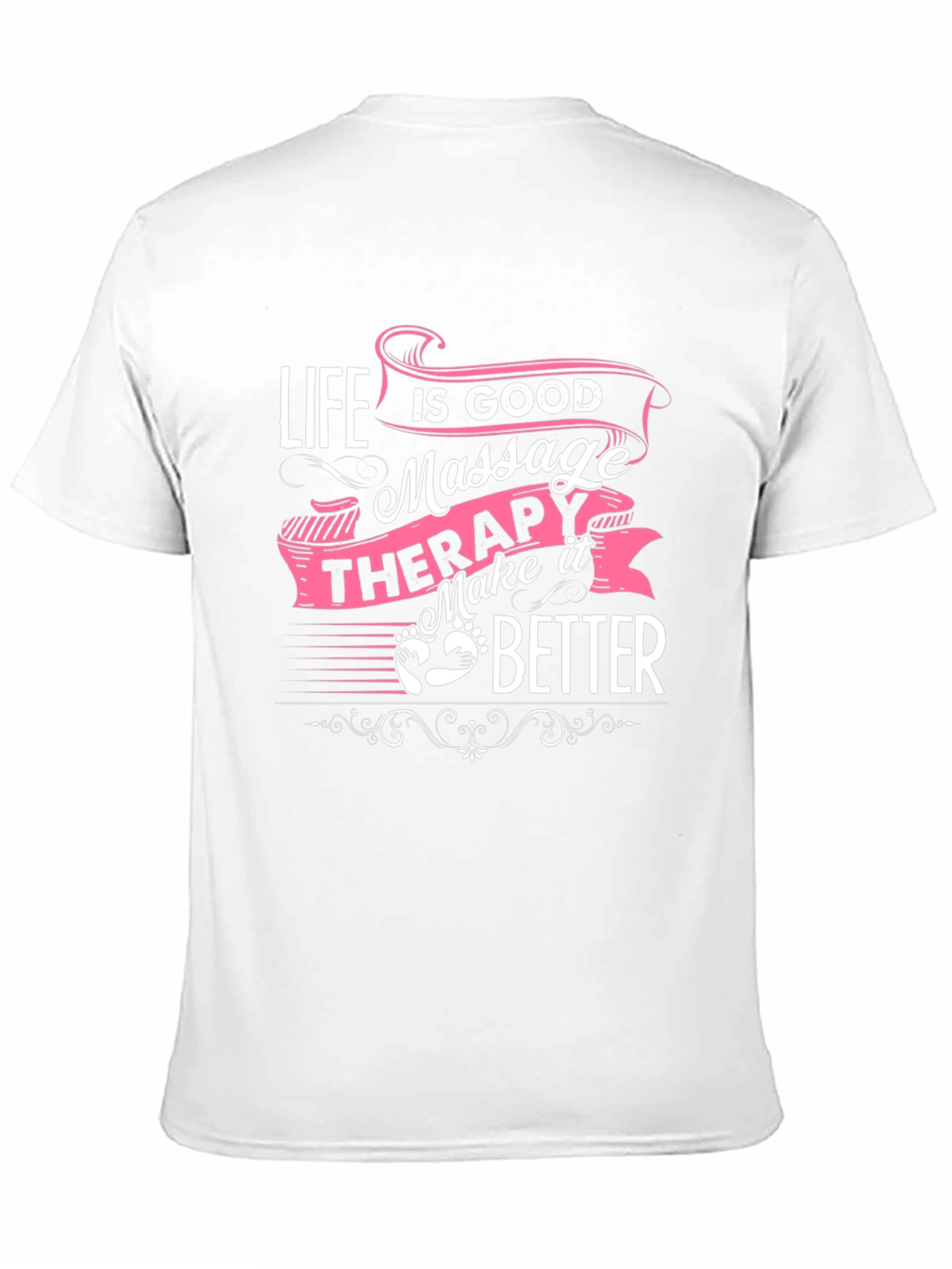 Life is Good Massage Therapy Black T-Shirt