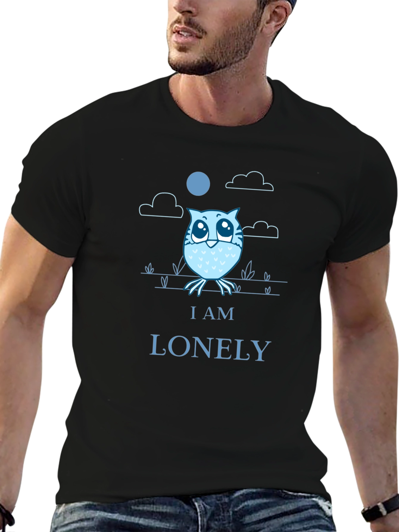 Lonely Owl Graphic T-Shirt - Comfort & Style