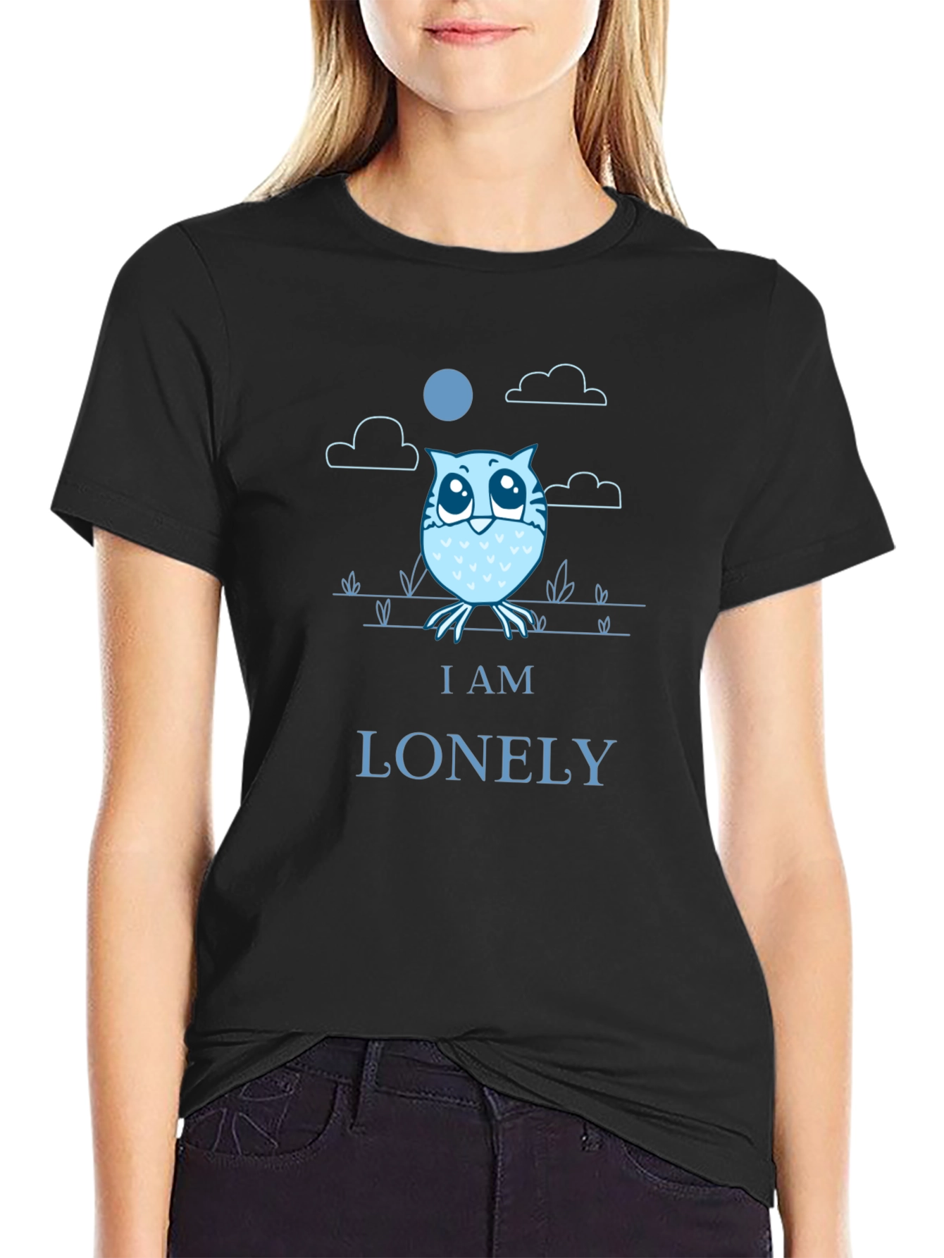 Lonely Owl Graphic T-Shirt - Comfort & Style